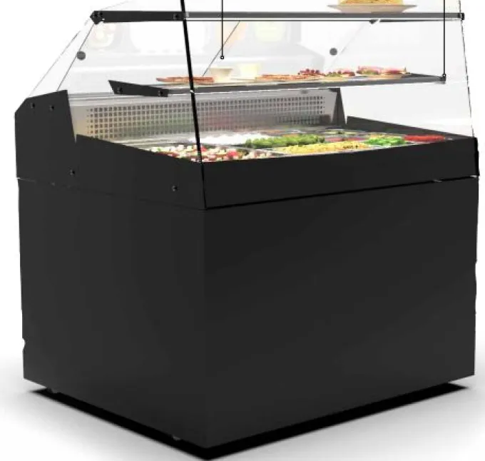 Vitrine Réfrigérée Horizontale Positive - 1000 x 882 x 500 mm - Avec Meuble Inférieur - Sayl