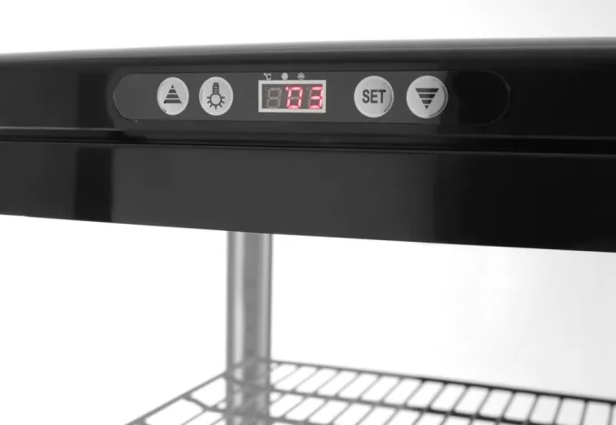 Vitrine réfrigérée 270 litres Arktic Noir 230V/290W - Hendi