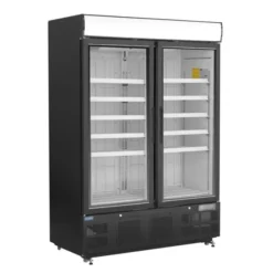 Vitrine réfrigérée négative avec caisson lumineux Polar Série G 920L noire