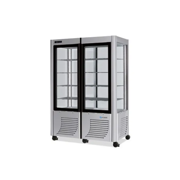 Vitrine Réfrigérée Négative 4 Faces Vitrées - Professionnelle 800 Litres - Furnotel