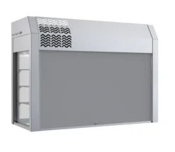 Vitrine Réfrigérée 3 niveaux 4 GN 1/1 avec Cuve et Rideau Thermique - Distform