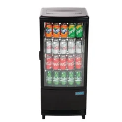 Vitrine Réfrigérée Porte Incurvée Série C Noire 86 Litres - Polar