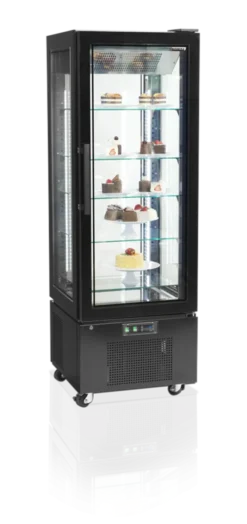 Vitrine Réfrigérée Porte Vitrée UPD400-C - Couleur Noire - Tefcold