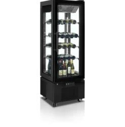 Vitrine Réfrigérée Porte Vitrée UPD400-C - Couleur Noire - Tefcold