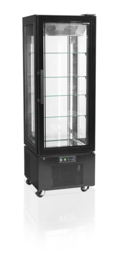 Vitrine Réfrigérée Porte Vitrée UPD400-C - Couleur Noire - Tefcold