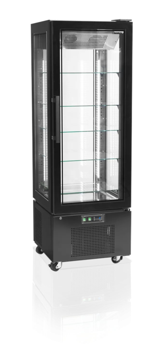 Vitrine Réfrigérée Porte Vitrée UPD400-C - Couleur Noire - Tefcold