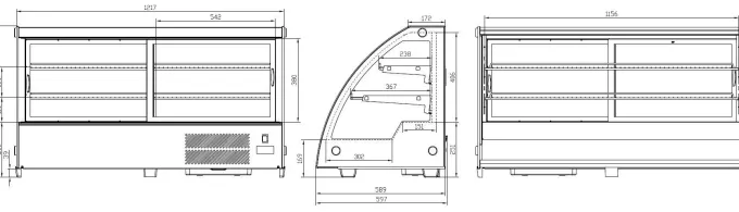 Vitrine Réfrigérée à Poser - 201 Litres - Combisteel
