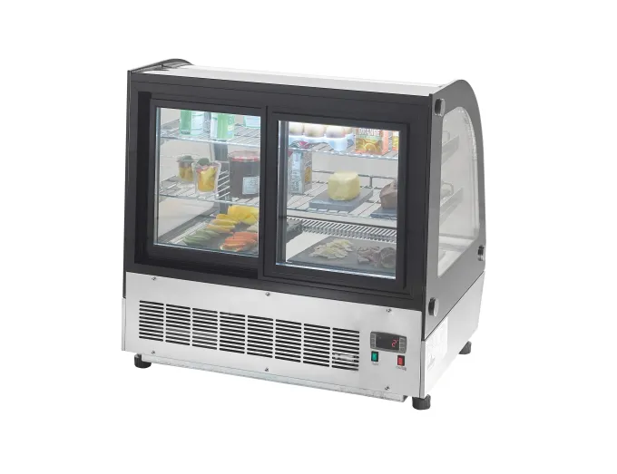 Vitrine Réfrigérée à Poser - Vitre Bombée - 110 Litres - Atosa