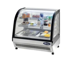 Vitrine Réfrigérée à Poser - Vitre Bombée - 110 Litres - Atosa