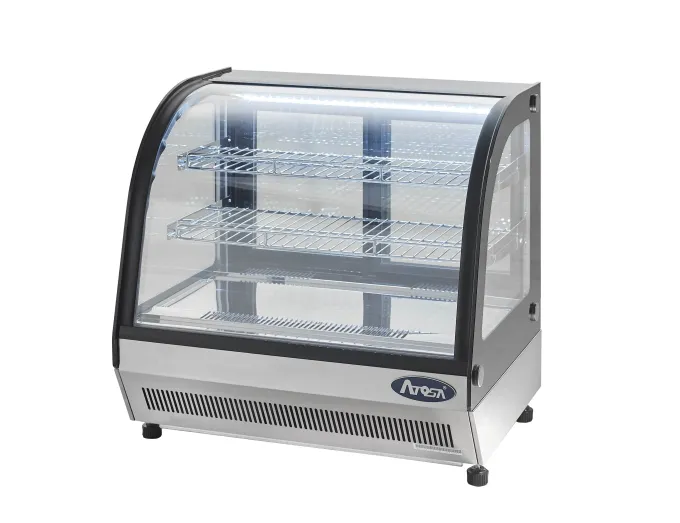 Vitrine Réfrigérée à Poser - Vitre Bombée - 110 Litres - Atosa