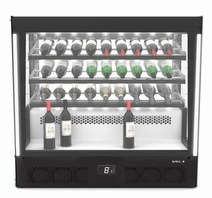 Vitrine Réfrigérée pour Vin Série COMPAK Accès Porte Avant/Arrière - 1015x950 mm - SAYL