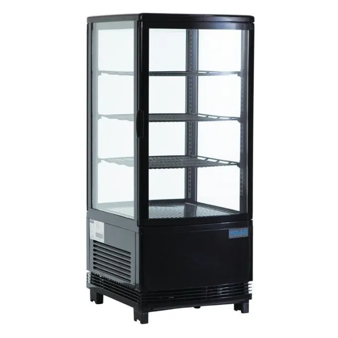 Vitrine Réfrigérée Professionnelle Série C 68 Litres Noire - Polar