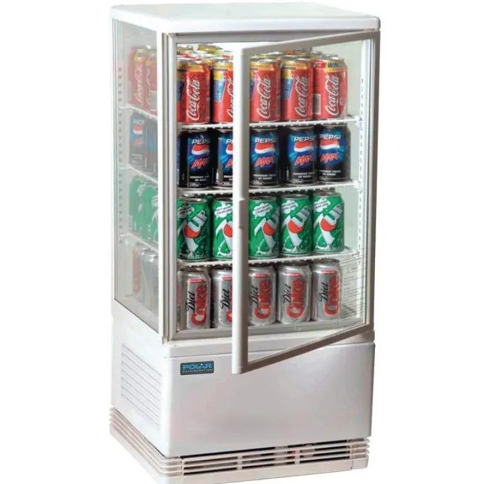 Vitrine Réfrigérée Professionnelle Série C 68 Litres Blanche - Polar