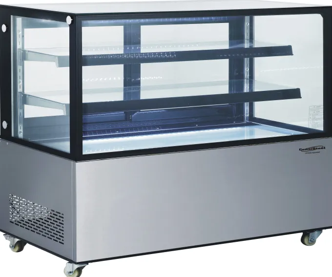 Vitrine Réfrigérée Professionnelle 4 Faces Vitrées - 470 L - Combisteel