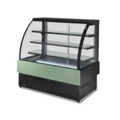 VITRINE RÉFRIGÉRÉE SÉRIE LUXE - VITRAGE BOMBÉ - POSITIVE +2° / +8°C - LARG. 946 MM - Isotech