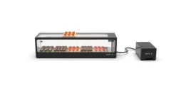 Vitrine Réfrigérée à Sushi Cuve Plane - 1190 x 380 x 300 mm - Sans Groupe à Distance - SAYL
