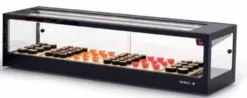 Vitrine Réfrigérée à Sushi pour 6 Bacs GN 1/3 - 1190 x 380 x 300 mm - Sans Groupe à Distance - SAYL