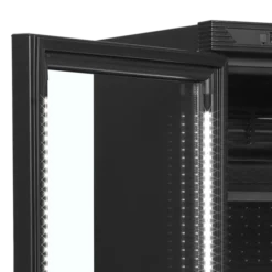 Vitrine Réfrigérée Vitrée Réversible CEV425 - Couleur Noire - TEFCOLD