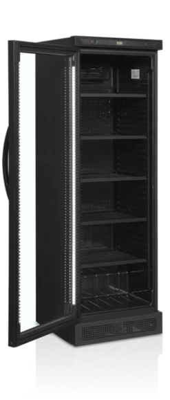 Vitrine Réfrigérée Vitrée Réversible CEV425 - Couleur Noire - TEFCOLD