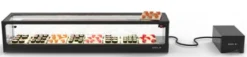 Vitrine Sushi Série LOGIC Cuve Plane avec Groupe Déporté - L 1190 mm - SAYL