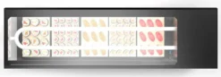 Vitrine Sushi Série LOGIC Cuve Plane avec Groupe Déporté - L 1190 mm - SAYL