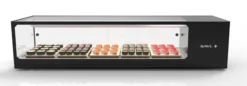 Vitrine Sushi Série LOGIC Cuve Plane avec Groupe Déporté - L 1540 mm - SAYL