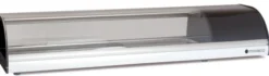 Vitrine à tapas Inox à Poser Fond Plat L 1400 x H 255 mm - Coreco