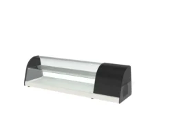 Vitrine à tapas Inox à Poser Fond Plat L 1050 x H 400 mm - Coreco