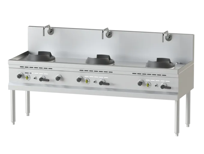 Wok Gaz Serie 750 - 3 Bruleurs - 3 x 33 kW - NAYATI