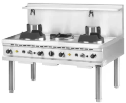 Wok Gaz Serie 900 - 3 Bruleurs - 2 x 18 kW + 1 x 13 kW - NAYATI