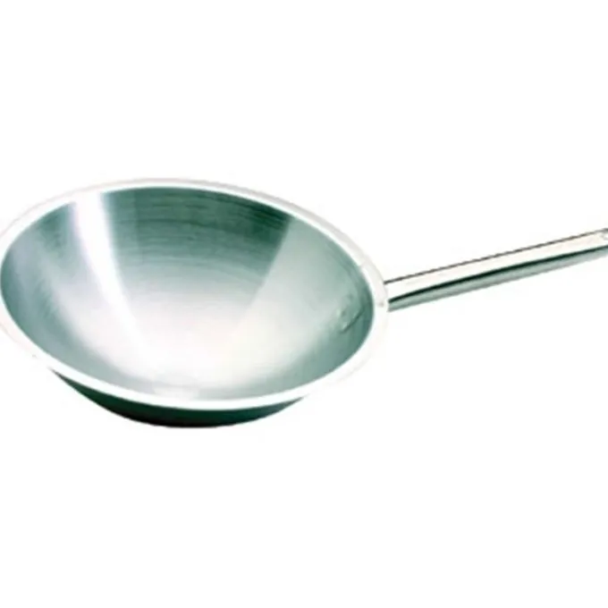 Wok inox 35(Ø)cm 5 L - Bourgeat Tradition Plus