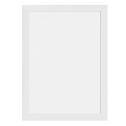 Woody ardoise blanche- Bois finition laqué blanc - feutre-craie + kit de montage inclus - 30x40cm - Securit