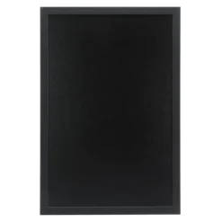 Woody ardoise - Bois finition laqué - feutre-craie blanc + kit de montage inclus - 40x60cm - Securit