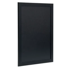 Woody ardoise - Bois finition laqué - feutre-craie blanc + kit de montage inclus - 30x40cm - Securit