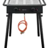 Xantos Black Gril à gaz, Noir, 9,5kW, 770x710x(H)870mm - Hendi